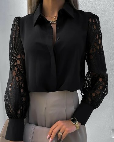 Blouse Dames Zwart