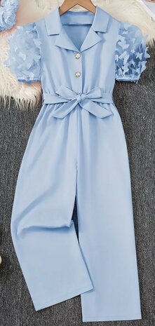 Jumpsuit meisjes Lichtblauw