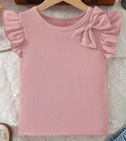 Tshirt Meisjes OUD ROZE