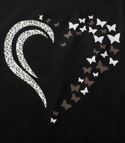 Tshirt Hart Zwart