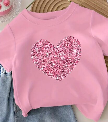 TShirt Hart Roze