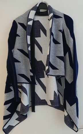 Vest Dames Donkerblauw / Grijs, maat One Size