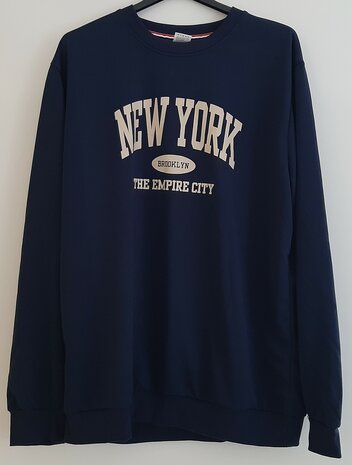 Sweater of Trui Donkerblauw, maat XL