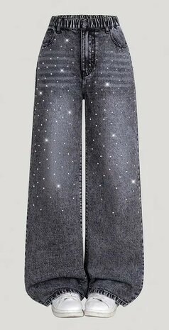 Glitter Jeans Zwart