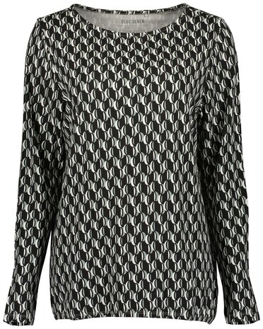 Blue Seven Shirt Zwart/Groen