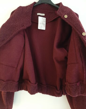 Jasje Dames BORDEAUX Rood, ONE SIZE