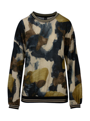 IZ NAIZ Shirt Sparkle &ndash; Paint Blue/Yellow