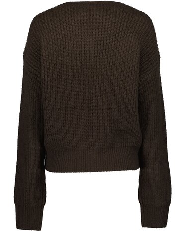 BLUE SEVEN vest Donkerbruin