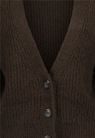 BLUE SEVEN vest Donkerbruin