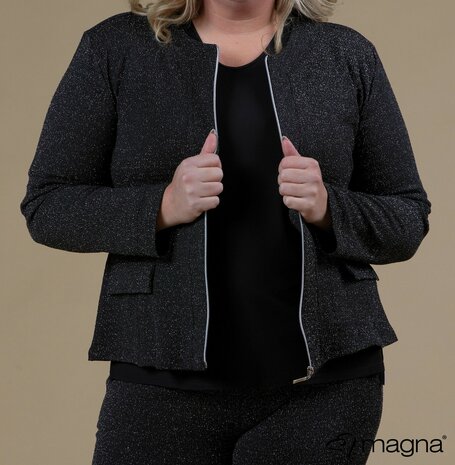 MAGNA Glitter Jasje Zwart