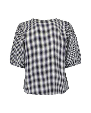 BLUE SEVEN Blouse Zwart / Wit gestreept