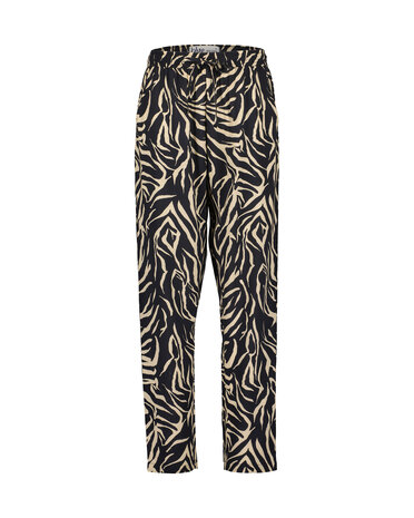 BLUE SEVEN dames broek ZEBRA ZWART
