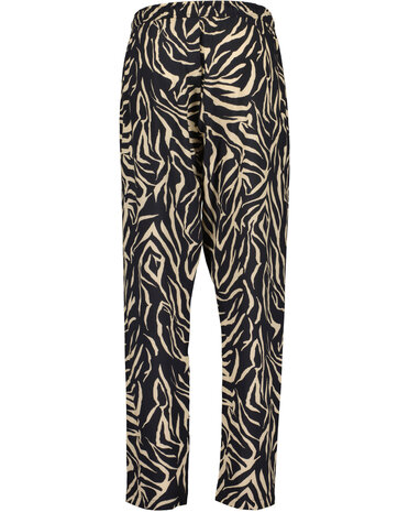 BLUE SEVEN dames broek ZEBRA ZWART
