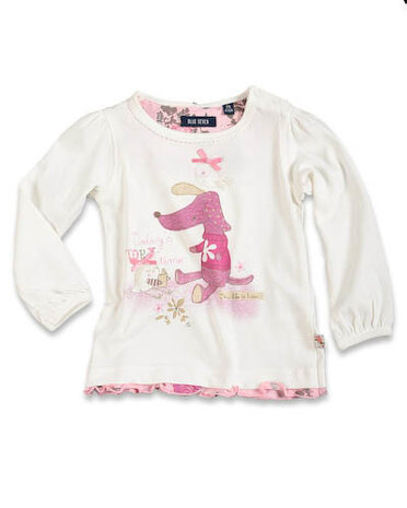 Blue Seven Shirt Meisjes Wit Maat 74