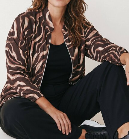 MAGNA Printed Travel Zipper Jacket ZEBRA BRUIN
