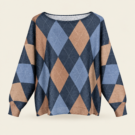 Iz Naiz Trui Blok Blauw