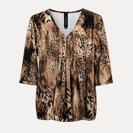 IZ NAIZ SHIRT Dames LEO Sand
