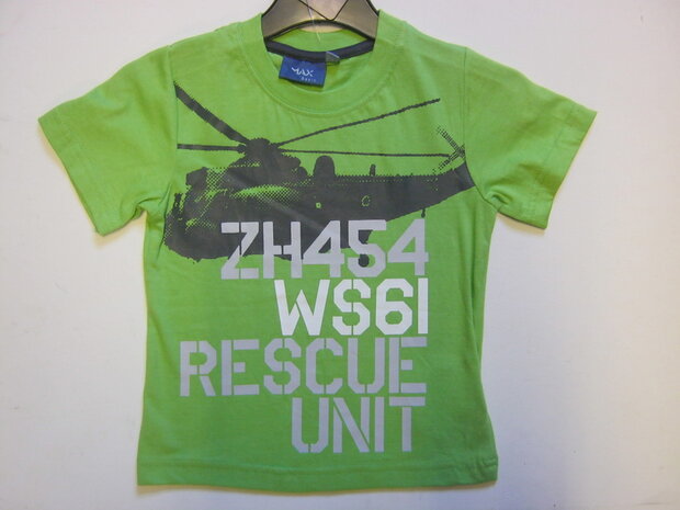 Max Collection T-Shirt Jongens Groen 