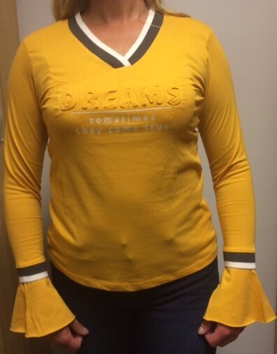 Blue Seven Shirt Dames Okergeel