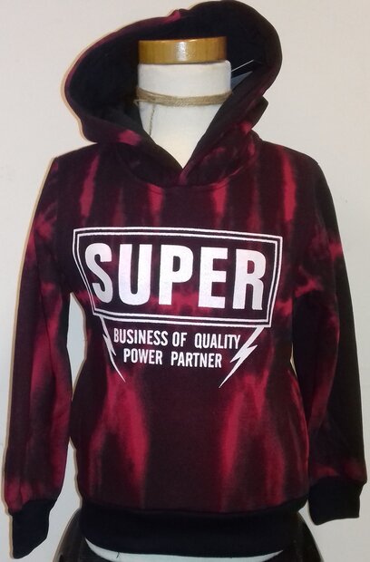 Sweater Jongens Rood / Zwart