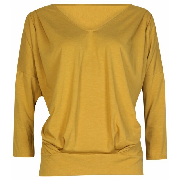 Shirt Dames Oker Geel