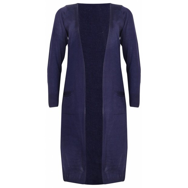 Lang Vest Dames Donkerblauw