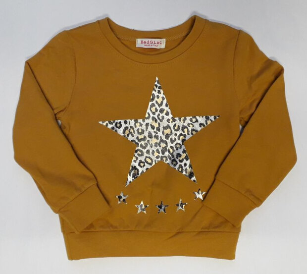 Sweater Meisjes Okergeel