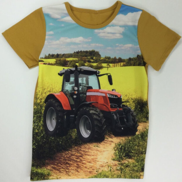 tshirt Trekker (MASSEY FERGUSON) Jongens Oker