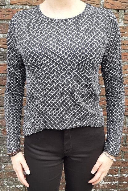 Shirt Dames Zwart / Wit