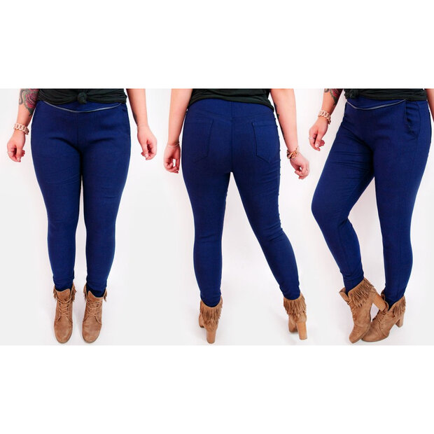 Treggings Dames Donkerblauw