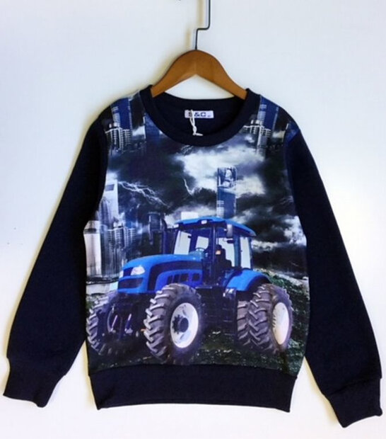 Trui Trekker (NEW HOLLAND) Jongens Donkerblauw