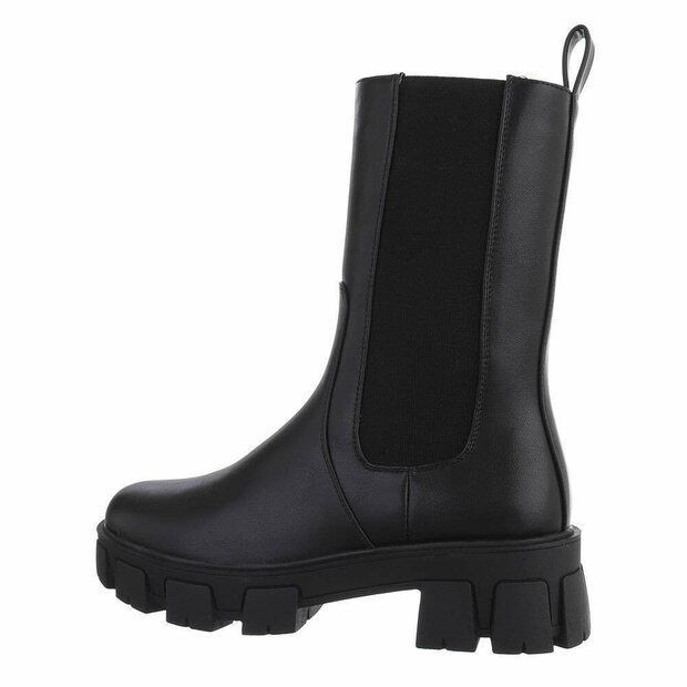 Chelsea Boots Dames Zwart