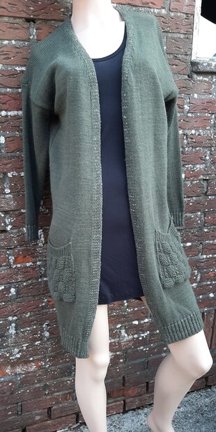 PER TUTTI Vest Dames Donkergroen