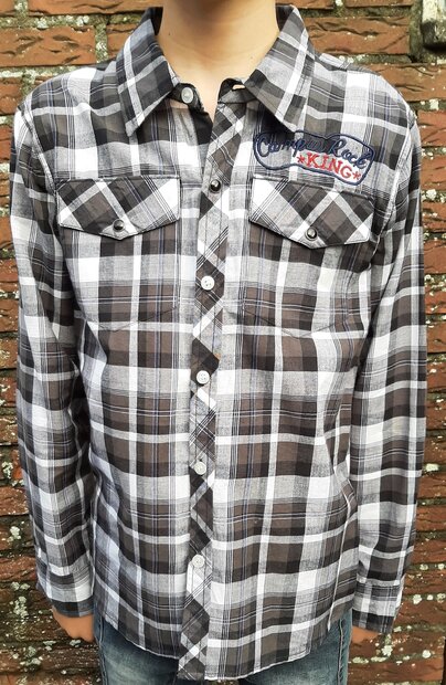 Max Collection Blouse Jongens Antraciet