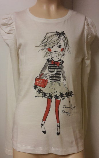 Blue Seven Shirt Meisjes Offwhite, maat 140