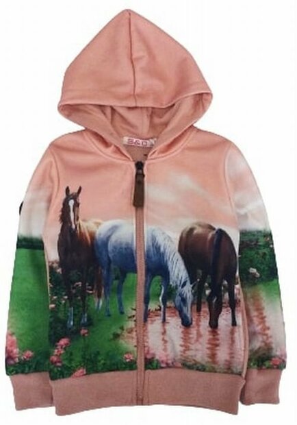 Vest Paarden Roze