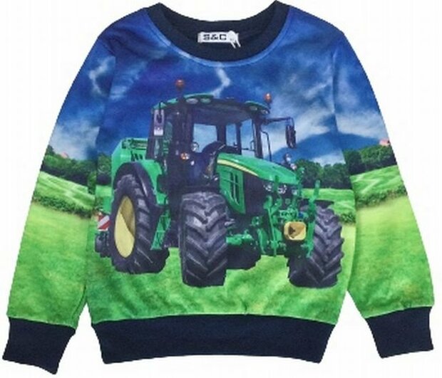 Trui Trekker (JOHN DEERE) Jongens Blauw
