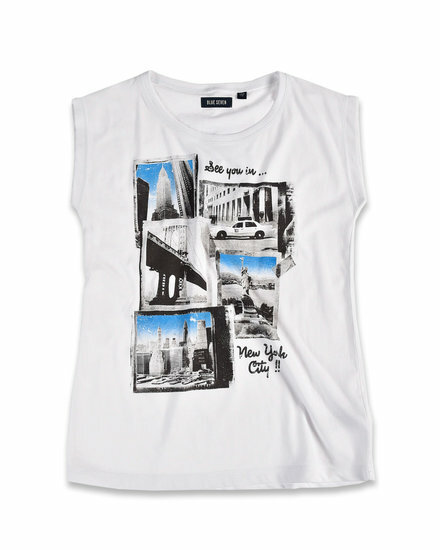 Blue Seven Tshirt Meisjes Wit