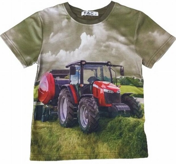 TShirt Trekker MASSEY FERGUSON Jongens Groen