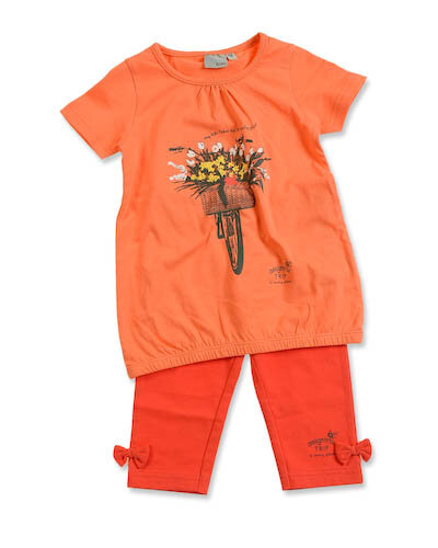 Blue Seven Jurkje + legging Meisjes Oranje