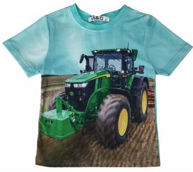 TShirt Trekker JOHN DEERE Jongens Turquoise
