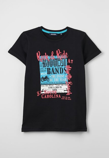 Blue Seven Tshirt Jongens Zwart