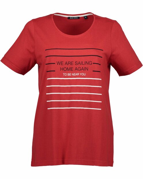Blue Seven Tshirt Dames Rood