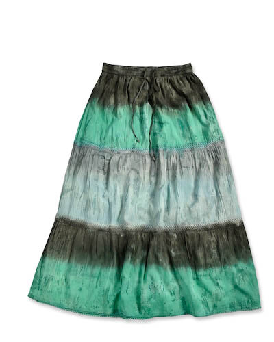 Blue Seven Lange Rok Groen