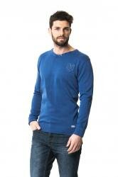 Pullover Heren Blauw, maat 3XL of 4XL