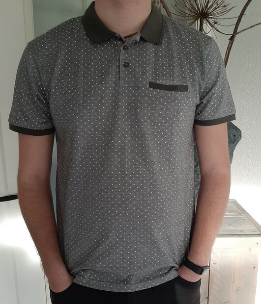 Polo Tshirt Heren Grijs