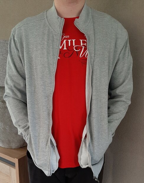 Blue Seven Vest Heren Grijs