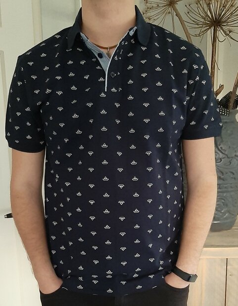 Blue Seven Polo Tshirt Donkerblauw