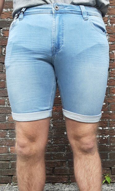 Jogg Jeans Bermuda Heren Lichtblauw