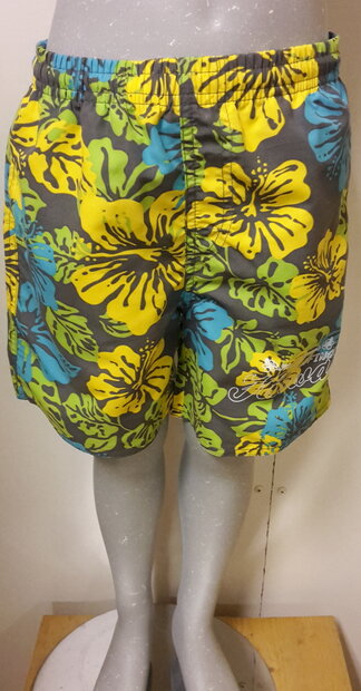 Zwembroek Jongens Bloemen Geel
